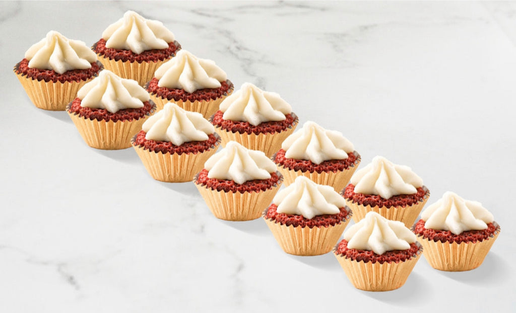 1 Dozen Mini Red Velvet Cupcakes